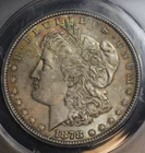 1878 S Morgan Silver Dollar ANACS MS62  Wildly Toned