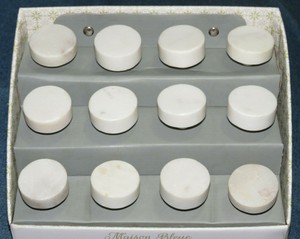 Maison Bleue Round White Stone Drawer Knobs Cabinet Pulls Set Of