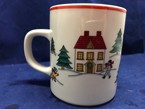 JOY of CHRISTMAS Jamestown China 3.75" Cocoa Mug Holiday Dinnerware - Picture 4 of 6