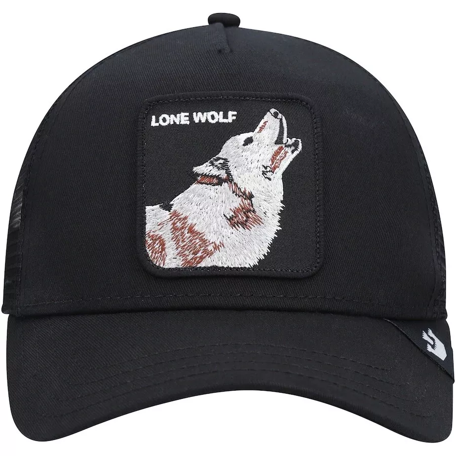 The Lone Wolf Black Trucker - Goorin Bros. cap