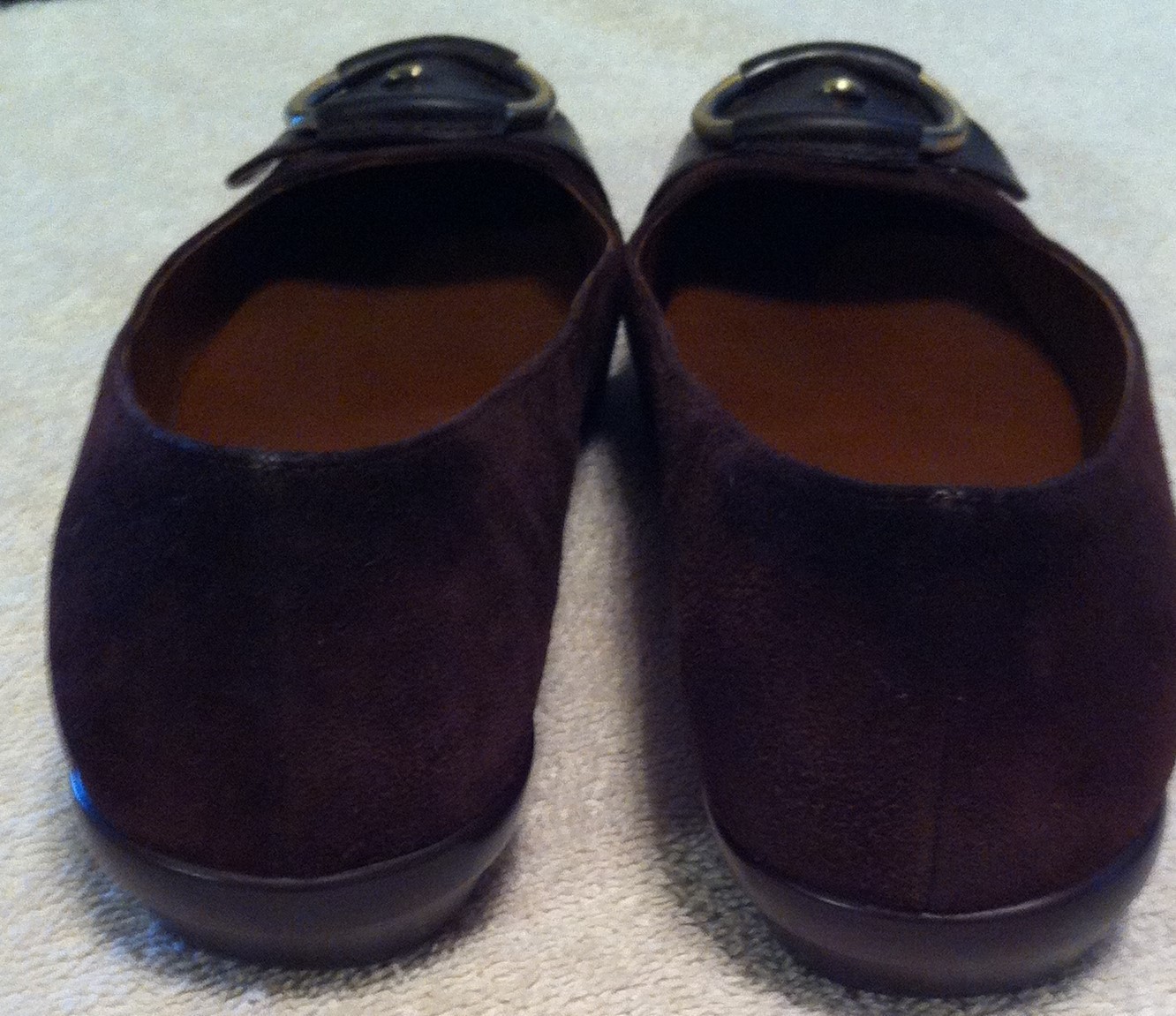 Ladies Cole Haan shoes Air Genie Genie Genie Ballet Flats Size 6.5 B Dark Choc Suede NikeAir 1a36e1 Ladies Cole Haan shoes Air Genie Genie Genie Ballet Flats Size 6.5 B Dark Choc Suede NikeAir 1a36e1