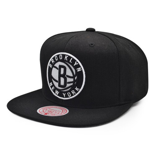 Brooklyn Nets Mitchell & Ness CLASSIC CORE Snapback NBA Hat= Black - Bild 1 von 4
