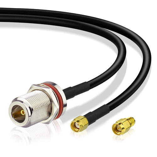N Buchse auf RP SMA Stecker Low Loss RG58 Kabel SMA Adapter für WiFi 4G LTE Antenne - Bild 5 von 10