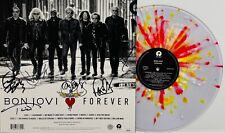 BON JOVI D. BRYAN T. TORRES +4 Signed LP Back Cover "Forever" Tie Dye Vinyl JSA BON JOVI D. BRYAN T. TORRES +4 Signed LP Back Cover "Forever" Tie Dye Vinyl JSA