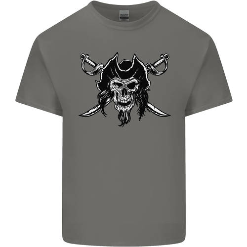 Pirate & Swords Skull Captain Jolly Roger Kids T-Shirt Boys Girls - Picture 5 of 67
