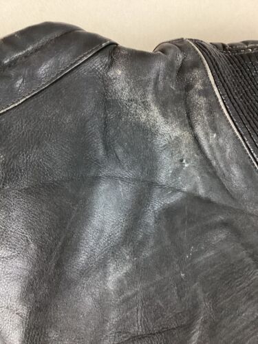 Vintage Dafy Moto Leather Biker Jacket Cafe Racer Jacket Cowhide EU Size 52 42” - Picture 14 of 23