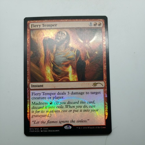 Fiery Temper Foil x1 - Friday Night Magic FNM: Promos - MTG - Near Mint  - Bild 2 von 5