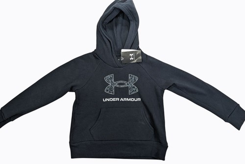 Under Armour Girls Black Loose Fit Hoodie Graphite YS NWT