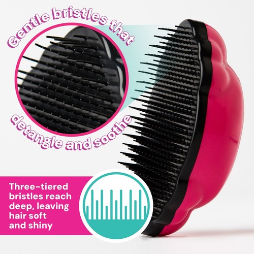 Knot Genie Teeny Detangling Brush For Wet Or Dry Hair - Mystic Mauve - Picture 3 of 7
