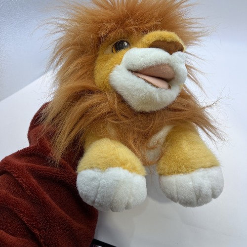 Vintage König der Löwen Mufasa Handpuppe brüllt neu mit Etikett getestet funktioniert - Bild 12 von 13