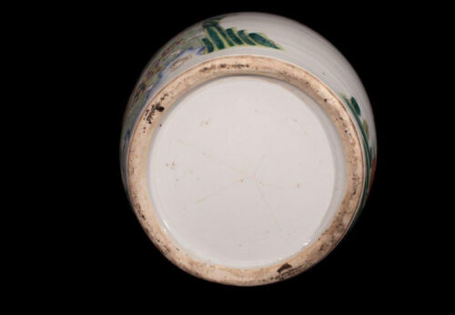 Antike Famille Rose - Porzellan Vasе, Acht Unsterbliche (Bāxiān), China, 19. Jh. - Bild 12 von 15