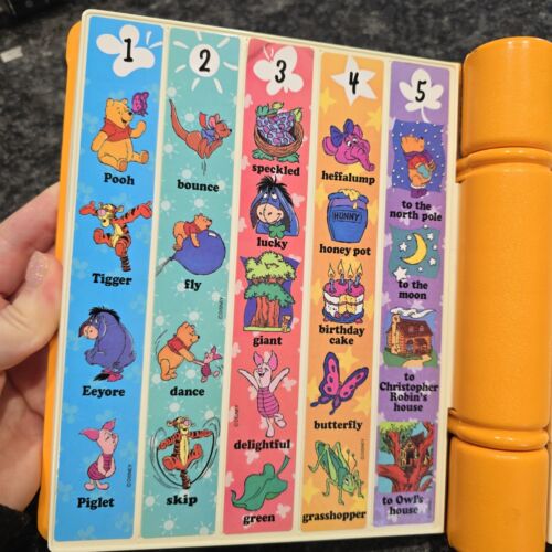 WINNIE THE POOH Mattel SEE 'N SAY Story Maker ADVENTURES OF POOH 1991 VINTAGE - Bild 6 von 7