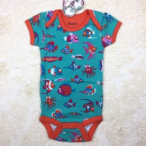 Hatley-Baby-Girls-6-12M-Tropical-Fish-Beach-Summer-Shirt-Creeper-Romper-NEW-Gift