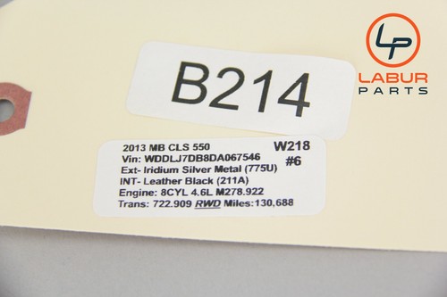 W218 08-19 Mercedes C CLA CLS E Class Rear Deck Loud Speaker 2048205802 B214 - Picture 7 of 7