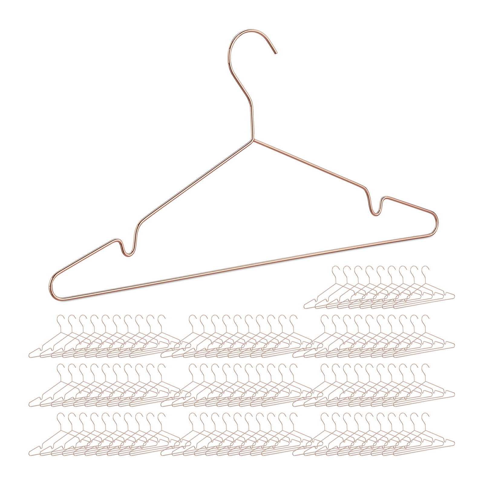 100x Kleiderbügel roséGold Metallbügel Drahtbügel Wäschebügel Hemdenbügel Metall 100x Kleiderbügel roséGold Metallbügel Drahtbügel Wäschebügel Hemdenbügel Metall