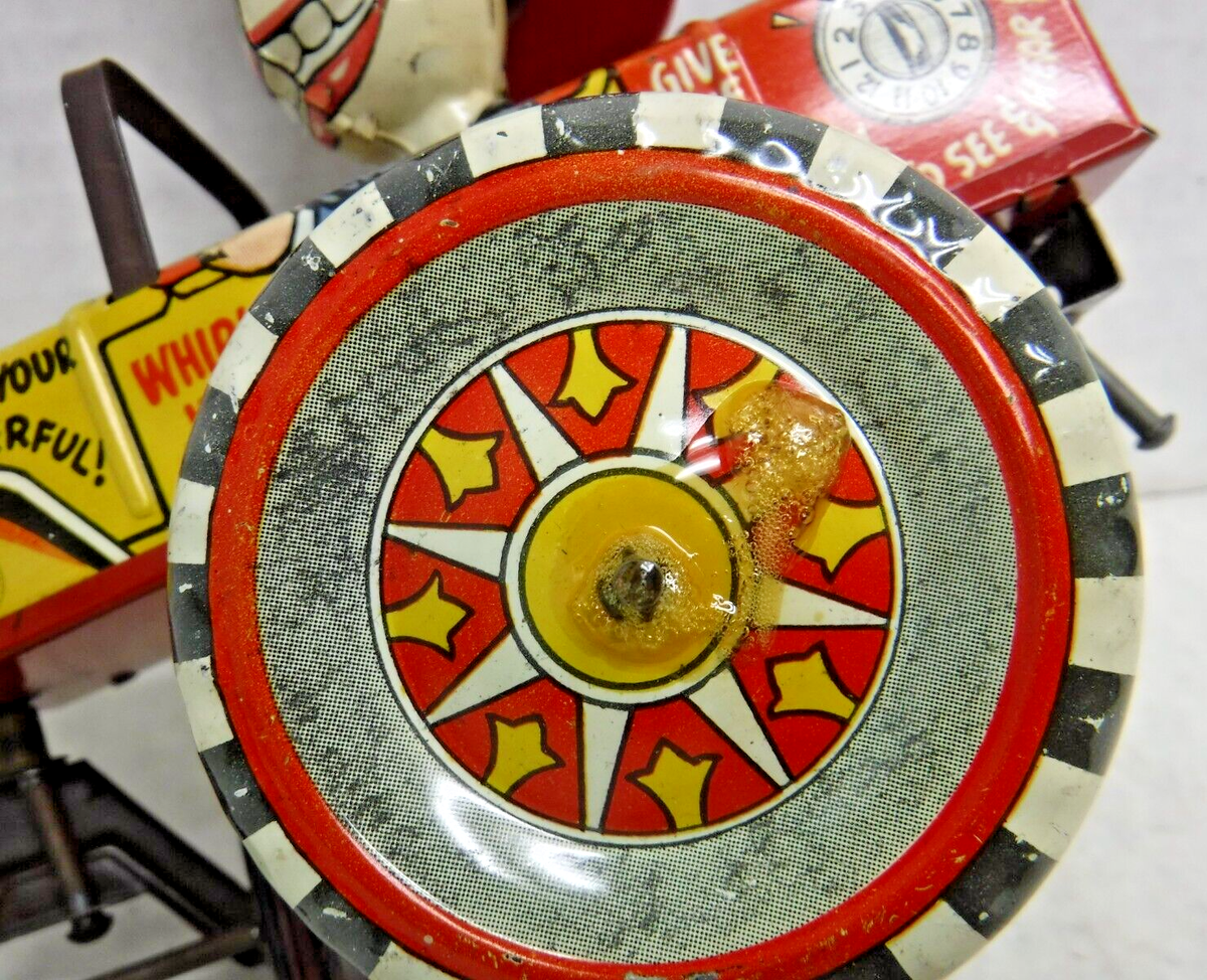 Marx Milton Berle Whoopee Crazy Car Vintage 1950's Tin Wind