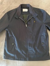 Farah Cotton Men's Navy Blue Jacket/UK Style/Lined/New/No Tags/Size M/LUS.