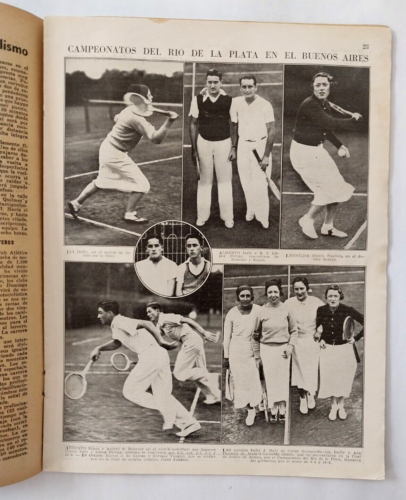 Piatto Boca Juniors vs River antico 1934 rivista Futbol Argentino El Grafico - Foto 9 di 17
