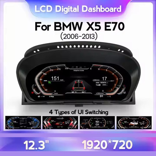 12.3" LCD Digital Tacho Kombiinstrument Cluster Für BMW X5 E70 X6 E71 - Picture 2 of 7