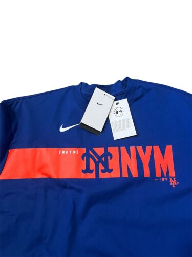 NWT NIKE womens New York METS t shirt size X-large Loose Fit/short - Picture 2 of 3