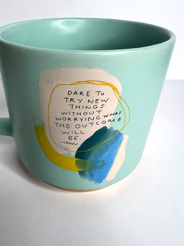 Morgan Harper Nichols X Fringe Dare To Try New Things Affirmation Becher Tasse Neu - Bild 4 von 7