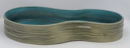 Beswick Türkis & Braun Vintage Art Deco Antik Übertopf Untertasse Schale Schale - Bild 5 von 10