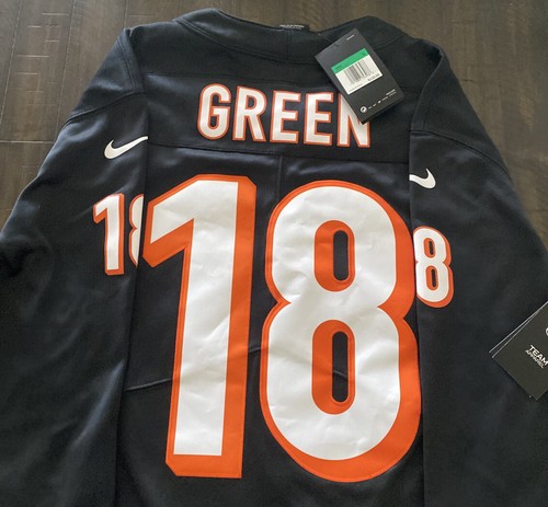 Trikot Cincinnati Bengals AJ grün Nike Therma Langarm schwarz genäht Gr. XL - Bild 3 von 7