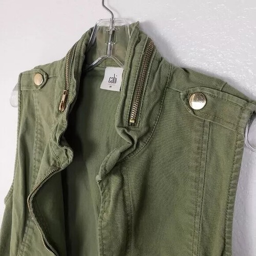 Cabi 5101 Explorer Vest Jacket Utility Army Green M Cargo Military Style NEW - Picture 8 of 10
