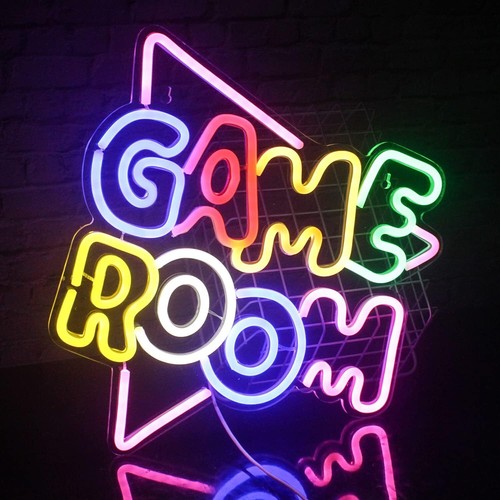 Neon LED Game Room Neonschild Sign Light Schild Gaming Bar Wand Wall Deko Party - Bild 7 von 12