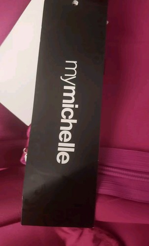 My Michelle Dress Juniors Size 9 Fuchsia Strapless Lined Zip Formal Party READ - Picture 9 of 12
