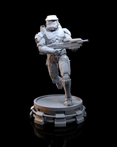 Master Chief - Halo - 3D Printed Resin Miniature - Videogames – Unpainted - Foto 4 di 5