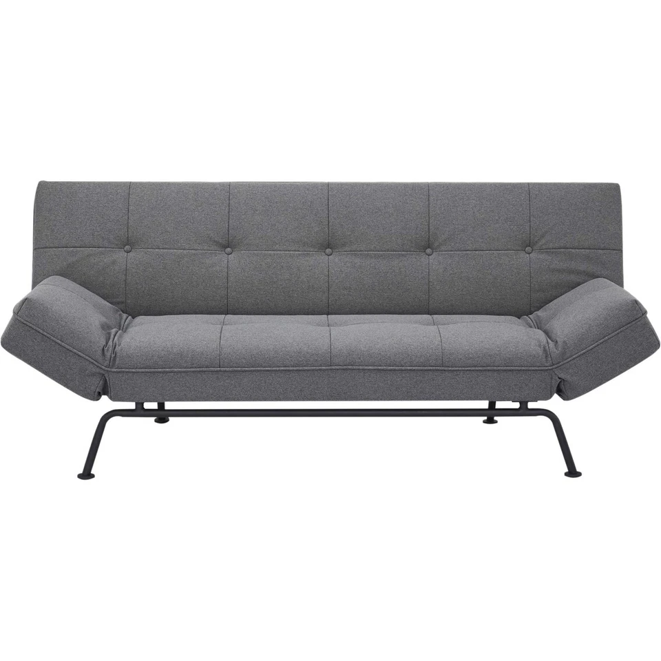 Sofá cama Abbyson Lindsey con brazos ajustables - gris RECOGER EN NJ Foto 2 de 4