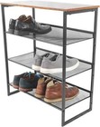 4 TIER SHOE RACK ORGANISER WOODEN STORAGE SHELVES STAND SHELF UNIT