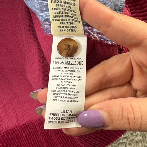 LL Bean Shirt Womens 3X Plus Corduroy Shacket Heavy Comfort Jacket Chore - 第 6/11 張圖片