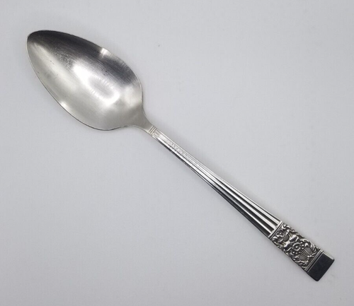 Oneida CORONATION Pattern Community Silverplate 1936 1/ 8.25" Serving Spoon - Picture 2 of 8