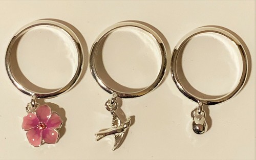 Avon Heather Ring - Größe 6 - silberfarben - vorsteckbar