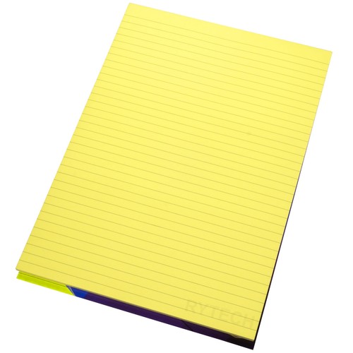 3x Visual Memory Aid A4 Colour 100 Page Student Paper Memo Notepad Lined Writing - Picture 8 of 8