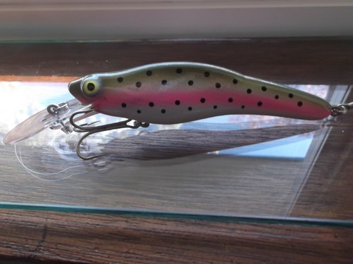 Custom Painted Older Crankbait Corp. Luhr Jensen Fingerling 5" Holdover Trout