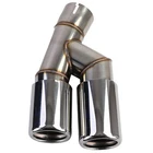Produktbild von Auspuff Endrohr Doppelrohr Chrom Passend Für 3er F30 F31 316 318