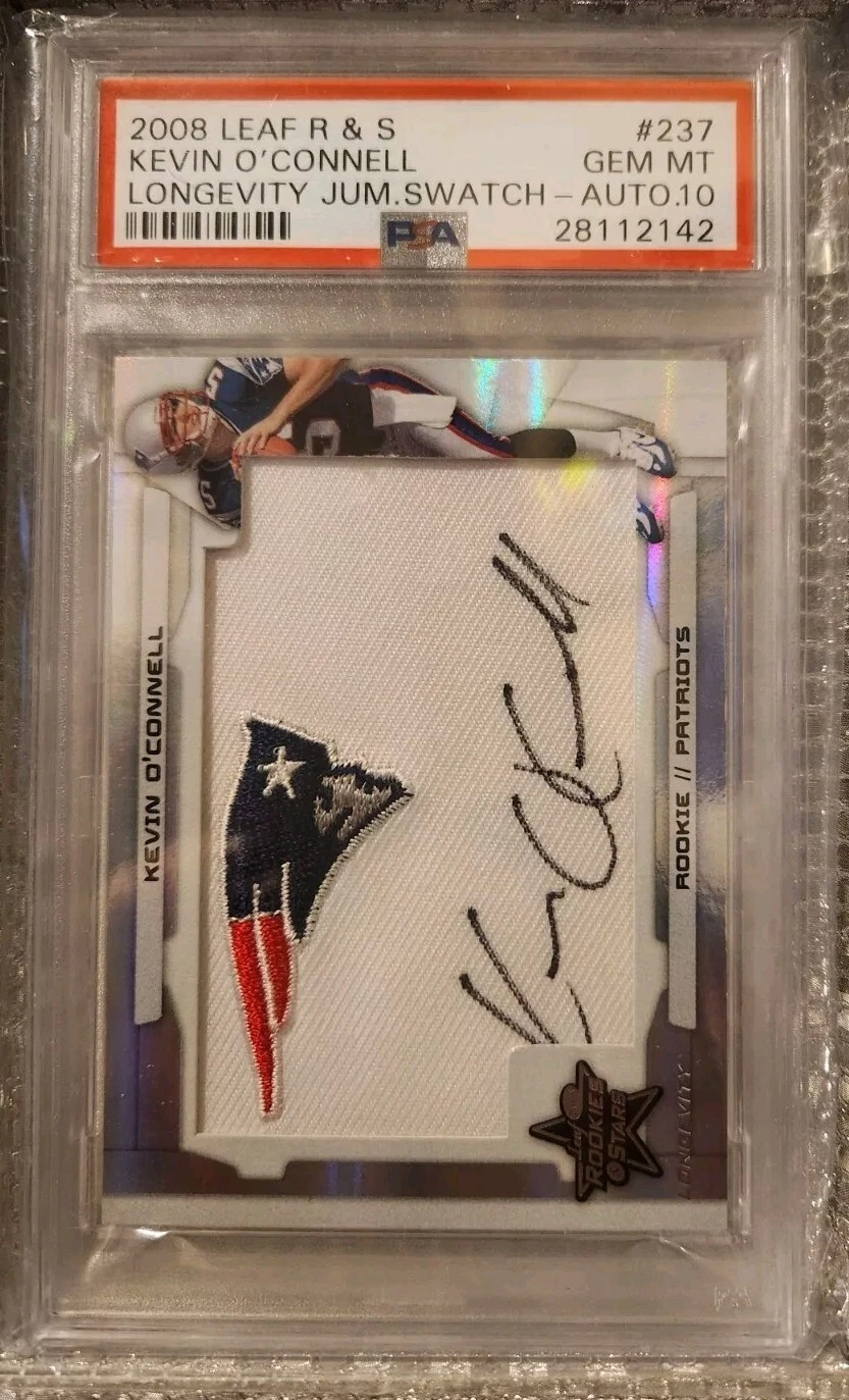 Kevin O'Connell Leaf Rookies & Stars #237 Longevity Jumbo Swatch-Autograph