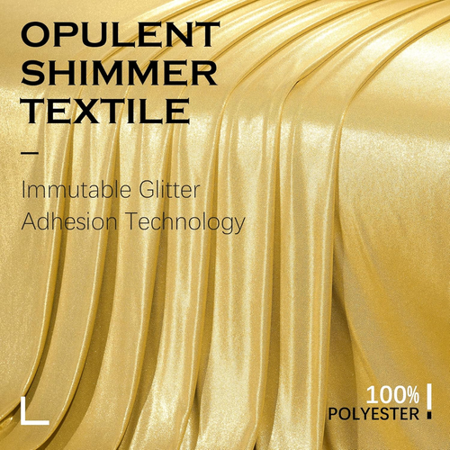 20X10 Fuß Gold Pailletten Hintergrund Vorhang für Partys, faltenfrei Glitzer Hintergrund - Bild 3 von 9