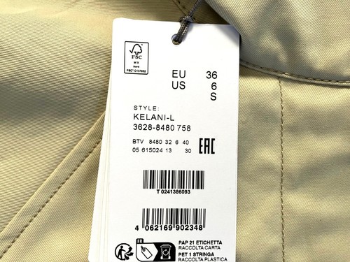 Chaqueta Bogner Kelani L Cuero Algodón Tostado Mujer EU 36 US 6 Pequeña $950 - Imagen 15 de 15