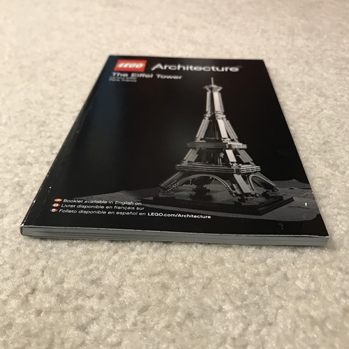 Lego Architecture The Eiffel Tower Building Set Instruction Manual Book 21019 - Picture 4 of 12
