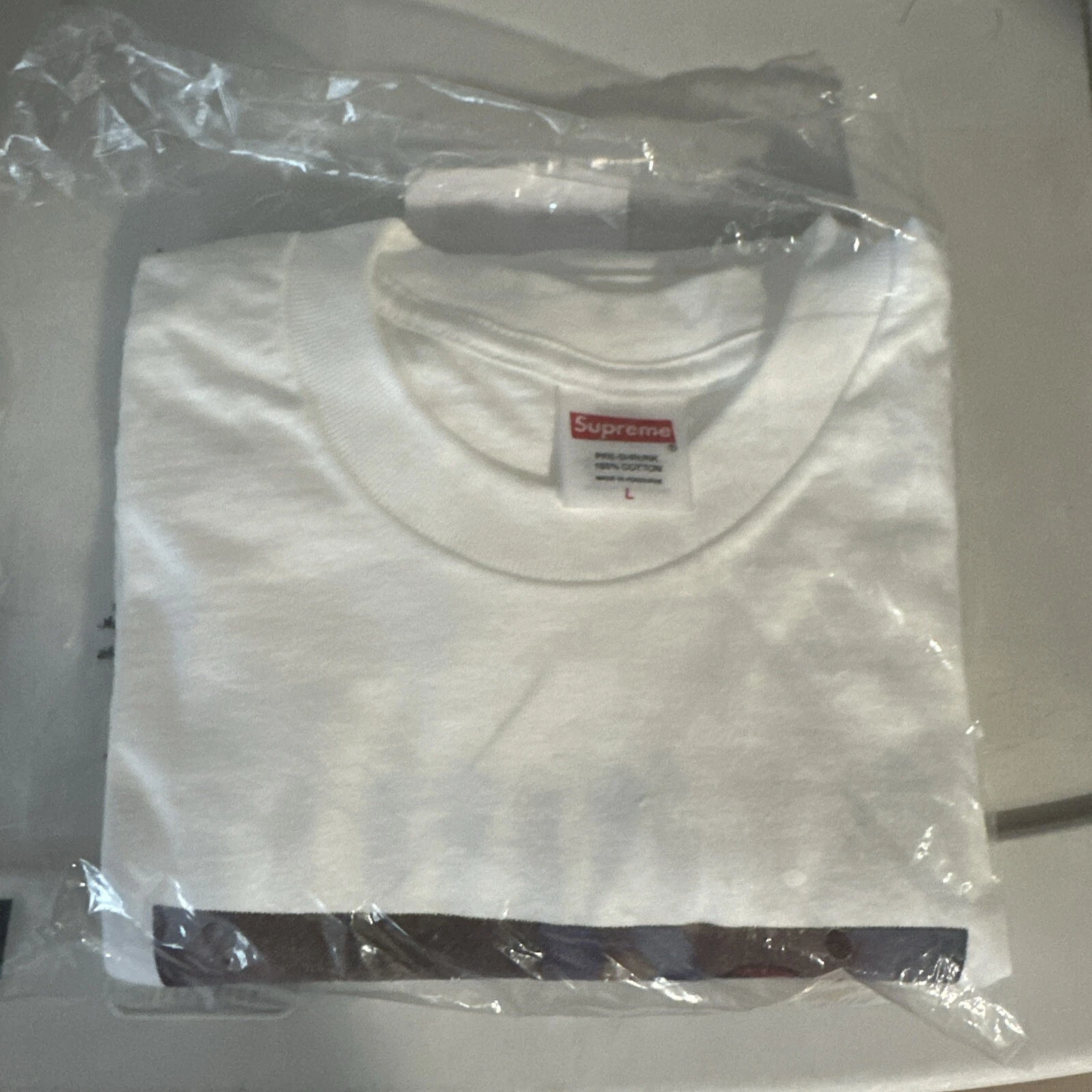 Tee shirt blanc neige Supreme taille L grand blanc FW24 Supreme New York 2024 neuf