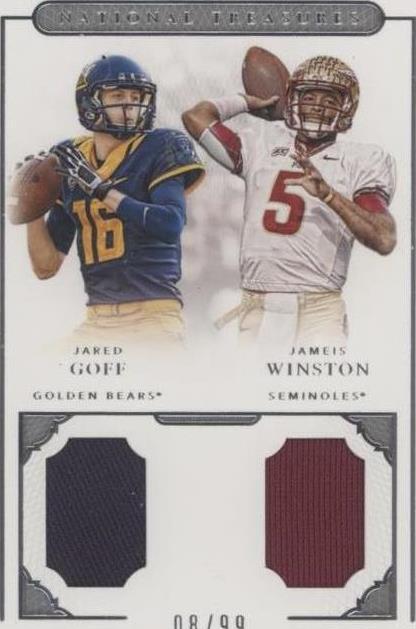 2016 Panini National Treasures Collegiate Jameis Winston Jared Goff #31 - 1 of 2