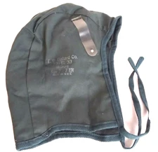 Vintage E.D Bullard Co. 70-EL 33 Flying Winter Skull Cap Hat 7-7 1/4 Made in USA