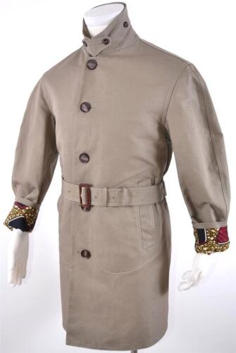 New Burberry Prorsum $2,695 Ss12 Linen Cotton Military Trench Coat Jacket 44 54 - Picture 2 of 12