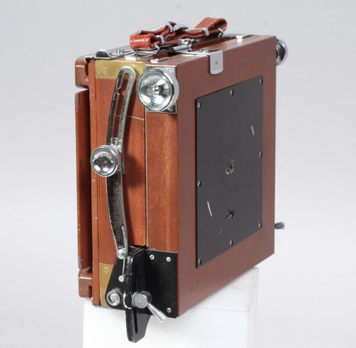 TACHIHARA HOPE 4X5 WOOD FIELD CAMERA W 96X99 COPAL #1 LENS BOARD - Picture 7 of 9