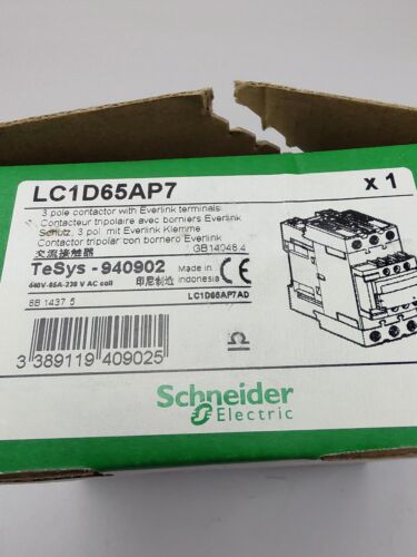 Schneider Electric LC1D65AP7 3-Pole Contactor with Everlink Terminals 940902 - Bild 3 von 15