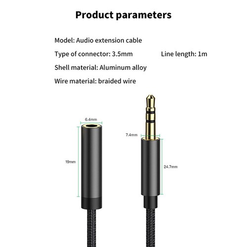 10m Long 3.5mm Headphone Cable Audio Extension Cable Aux Computer Audio Cable - Afbeelding 7 van 19